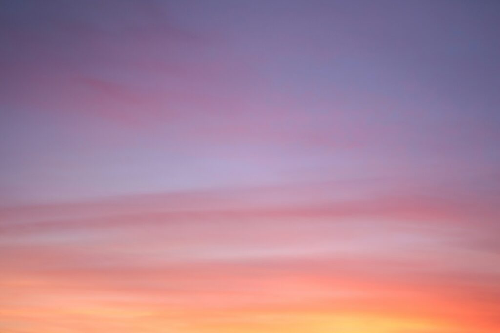 夕焼けの空